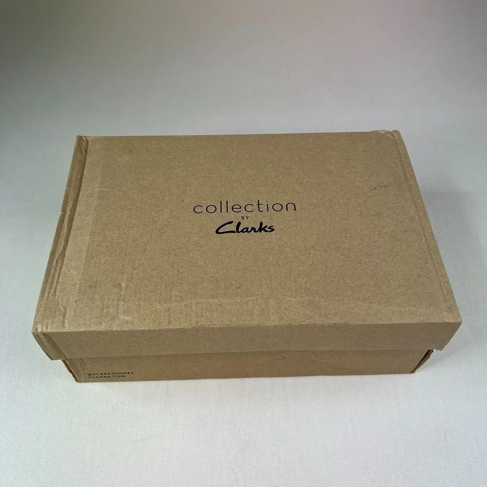 Clarks Mens Whiddon‎ Pace Dress Shoes Black Leather Oxford Lace-Up Sz 7W NEW